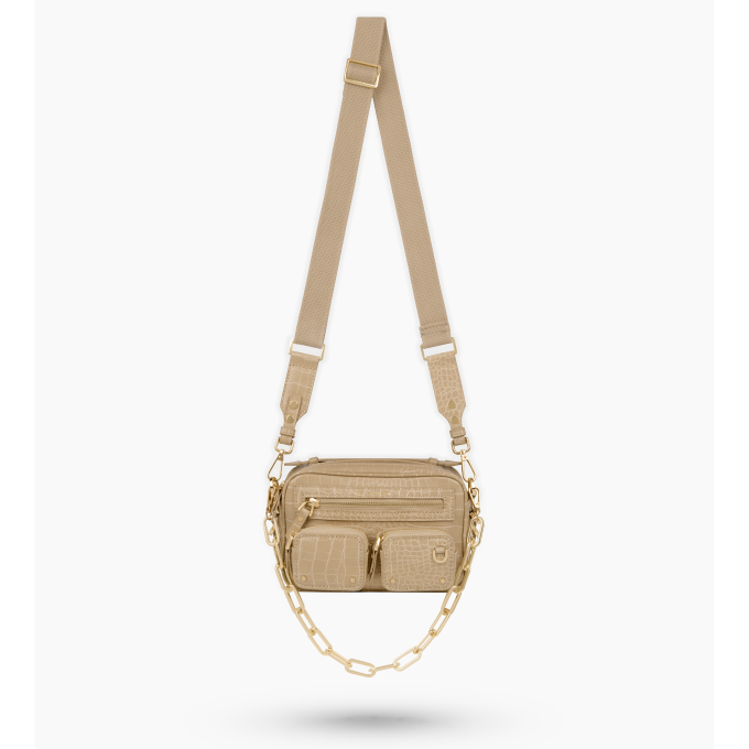 Jona Utility Crossbag iDeal Of Sweden Bag Warm Beige Croco