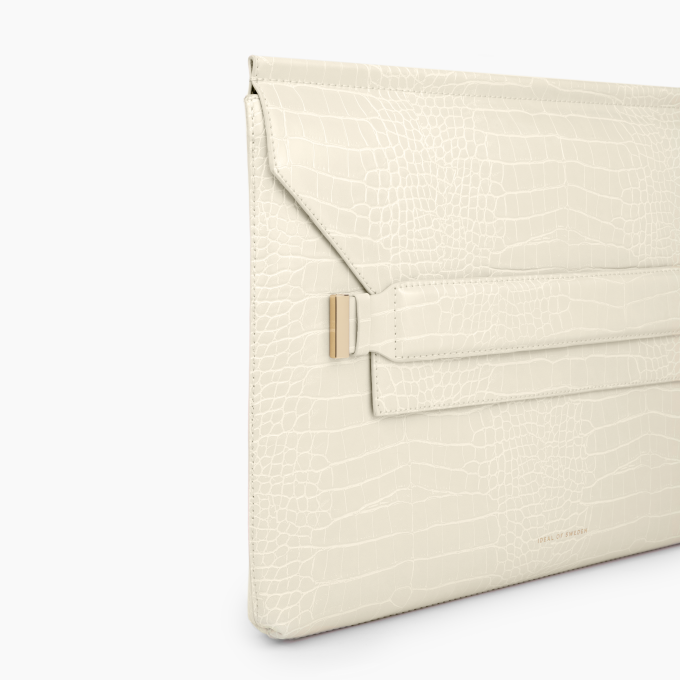 June iDeal Of Sweden Laptop Sleeve 16 Creame Beige Croco