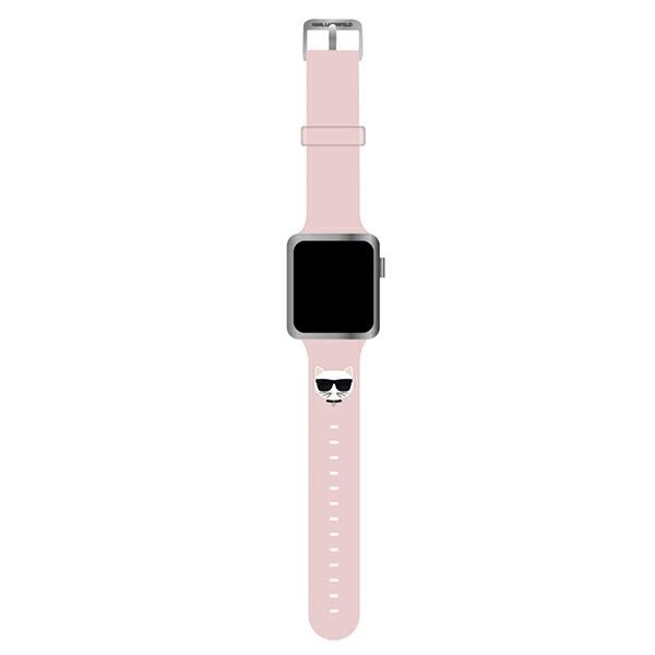 KARL LAGERFELD apyrankė Pink Apple Watch 38/40/41/42 mm