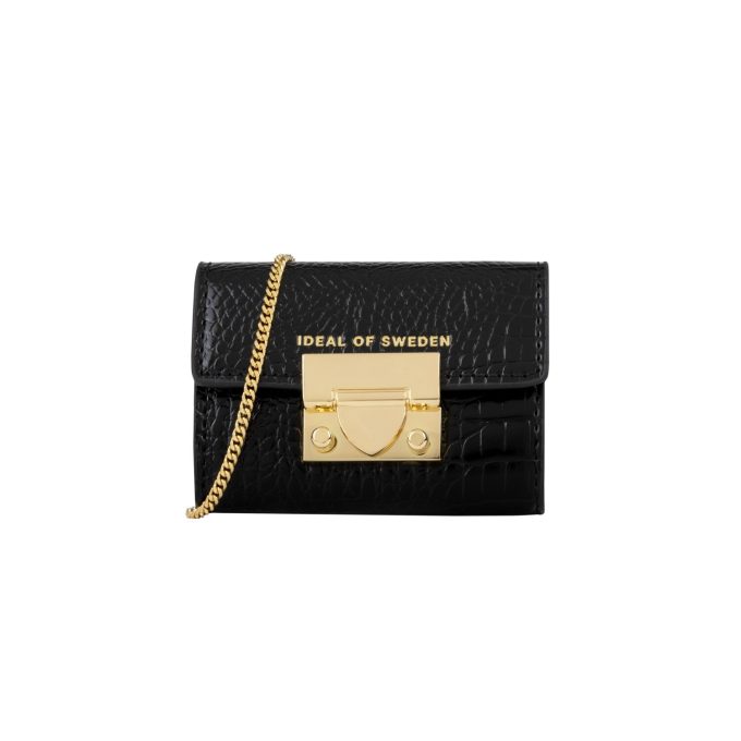 Liv Padlock iDeal Of Sweden Wallet Neo Noir Croco