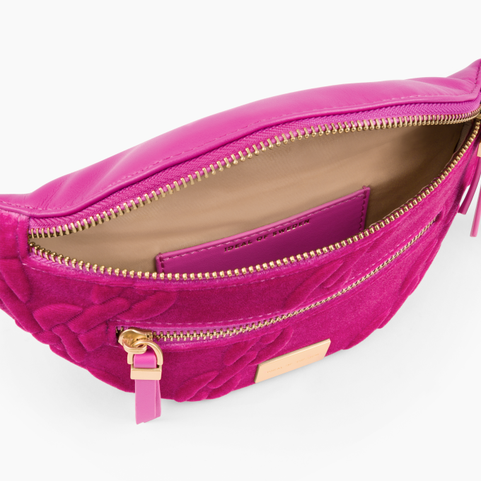Lola Utility iDeal Of Sweden Belt Bag Velour Hyper Pink