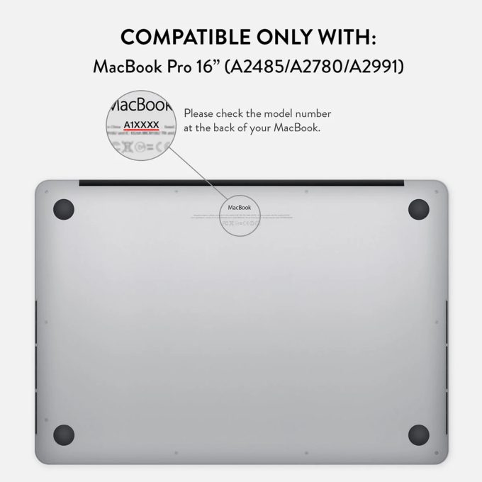MacBook Pro 16 A2485 Lemon Tart BURGA dėklas