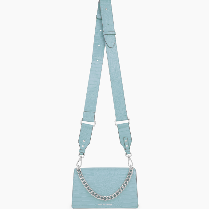 Medium Lia Baguette iDeal Of Sweden Bag Soft Blue Croco