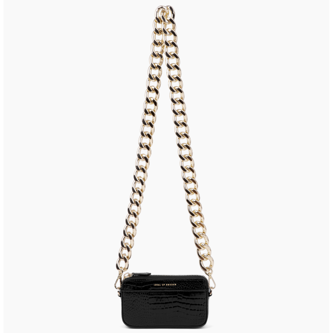 Nano Chain iDeal Of Sweden Bag Neo Noir Croco