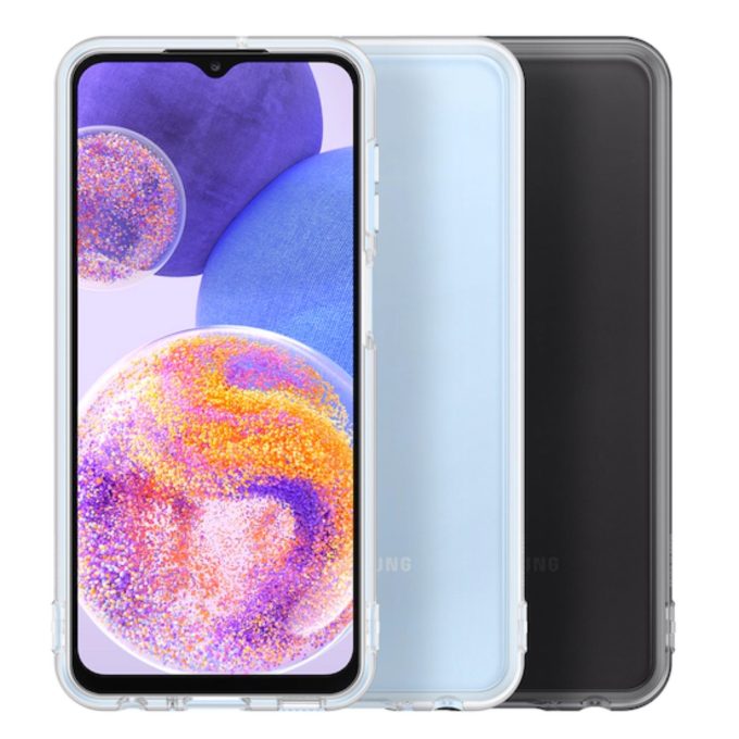 Samsung A23 5G Clear Soft Original nugarėlė EF-QA235TTE