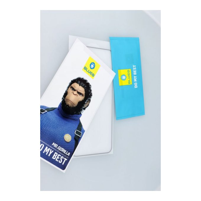 Samsung A35 5G / A55 5G / A36 5G / A56 5G / S25 FE pilnas Mr. Monkey 5D stiklas