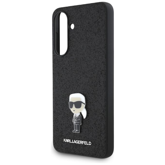 Samsung A36 5G Black Fixed Glitter Ikonik Metal Pin KARL LAGERFELD nugarėlė