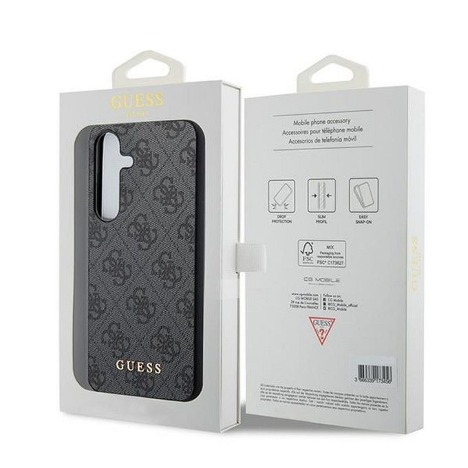 Samsung A55 5G black Metal Logo GUESS nugarėlė