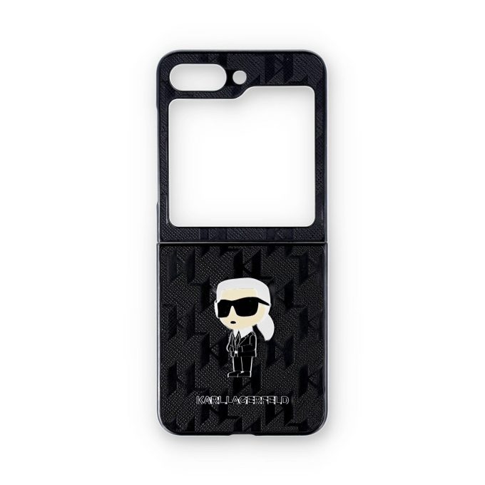 Samsung FLIP5 5G Saffiano Monogram Ikonik KARL LAGERFELD nugarėlė