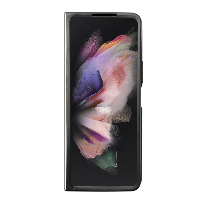 Samsung Fold5 5G black PU Leather Triangle GUESS nugarėlė