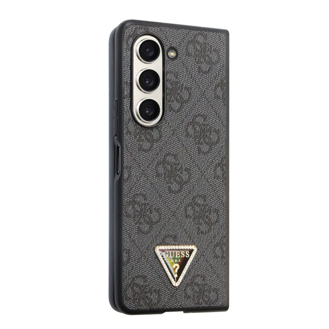 Samsung Fold5 5G black PU Leather Triangle GUESS nugarėlė