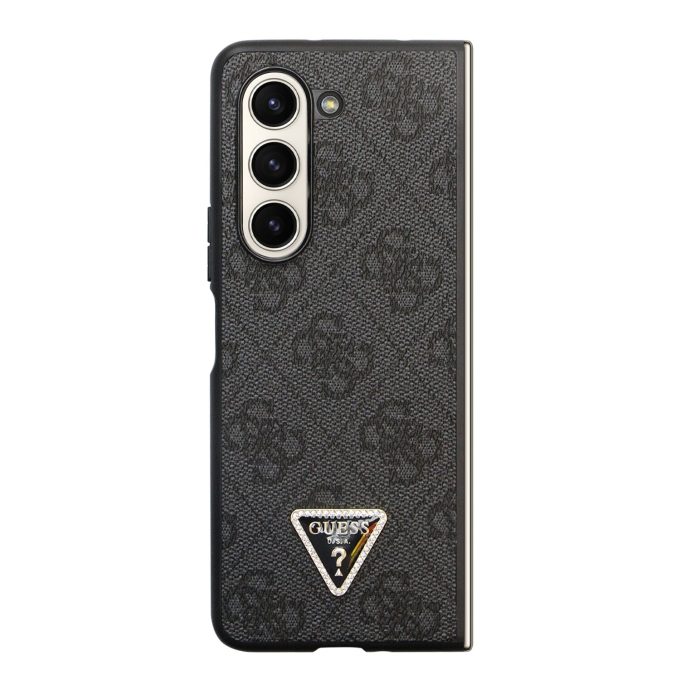 Samsung Fold5 5G black PU Leather Triangle GUESS nugarėlė