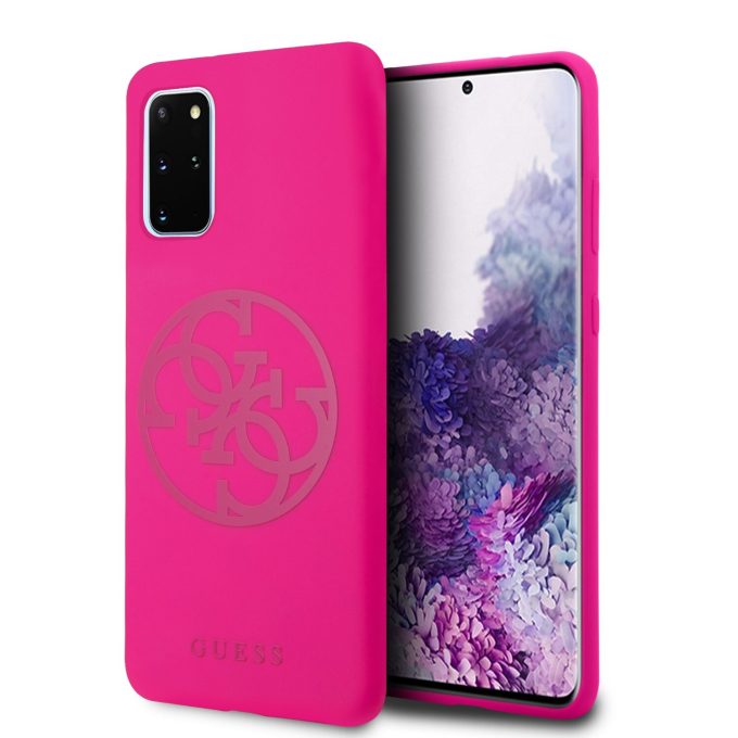 Samsung S20+ rožinė GUESS nugarėlė GUHCS67LS4GFU
