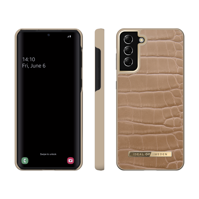 Samsung S21+ iDeal Of Sweden nugarėlė Camel Croco