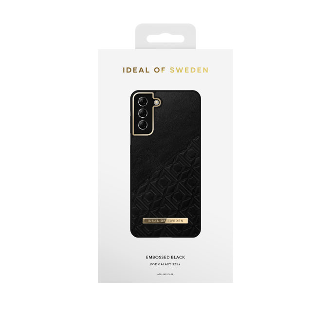 Samsung S21+ iDeal Of Sweden nugarėlė Embossed Black