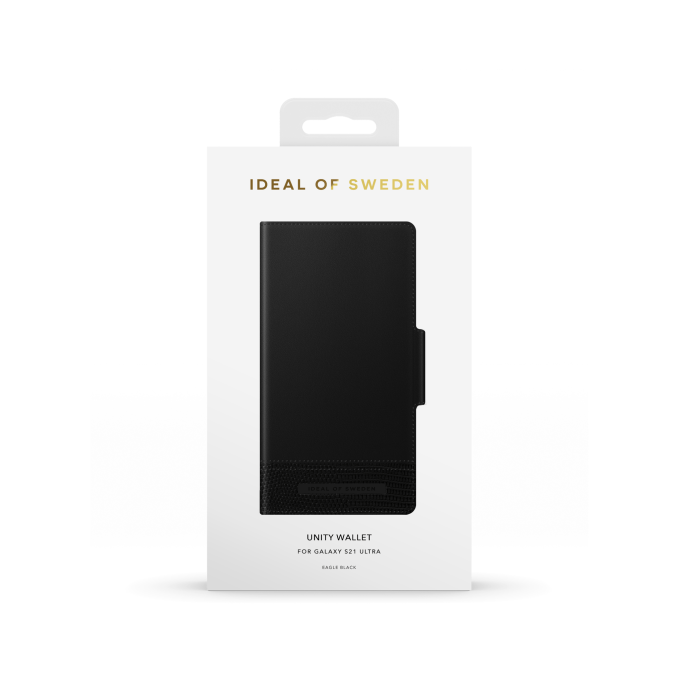 Samsung S21 ULTRA iDeal Of Sweden dėklas Unity Wallet Eagle Black