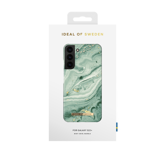 Samsung S22+ iDeal Of Sweden nugarėlė Mint Swirl Marble