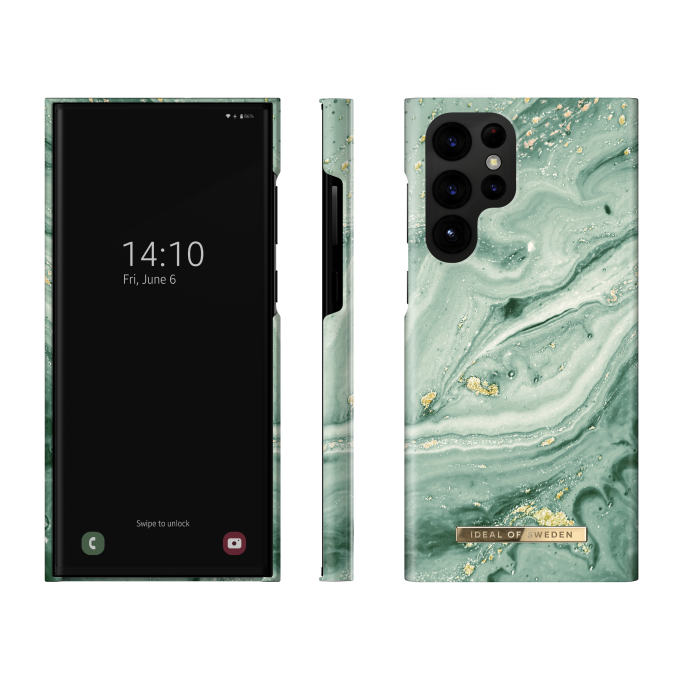 Samsung S22 ULTRA iDeal Of Sweden nugarėlė Mint Swirl Marble