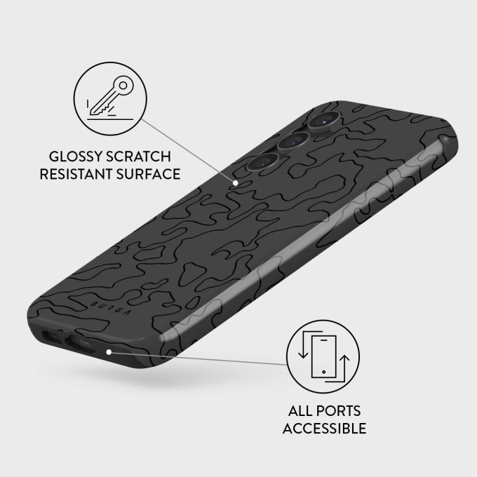 Samsung S23 FE Black Rock Tough BURGA nugarėlė