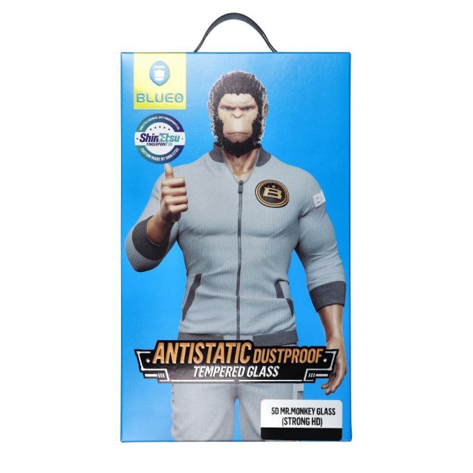 Samsung S24 / S25 black pilnas Mr. Monkey 5D stiklas