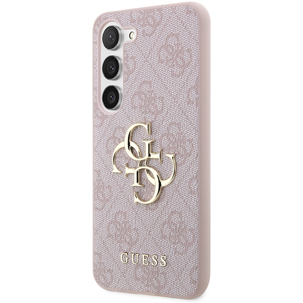 Samsung S24 pink Big Metal Logo GUESS nugarėlė