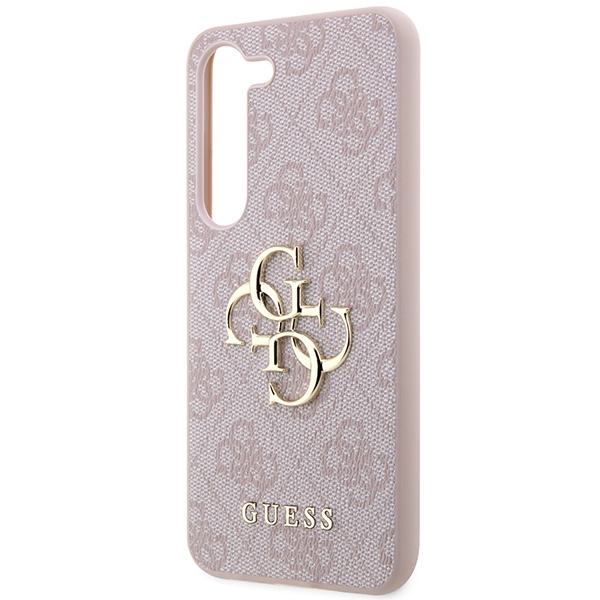 Samsung S24 pink Big Metal Logo GUESS nugarėlė