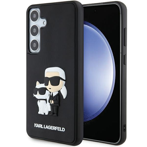 Samsung S24+ black 3D Rubber Karl&Choupette KARL LAGERFELD nugarėlė