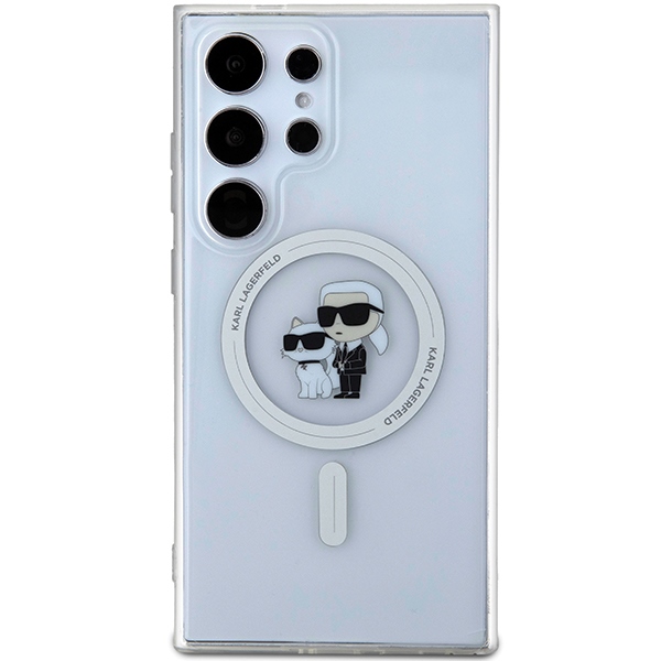 Samsung S24 ULTRA transparent  Karl&Choupette IML MagSafe KARL LAGERFELD nugarėlė
