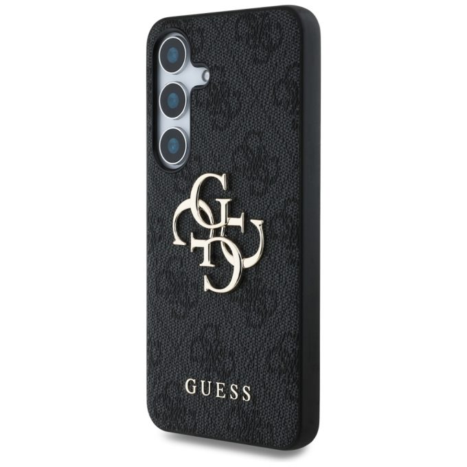 Samsung S25 black Big 4G Logo Classic GUESS nugarėlė