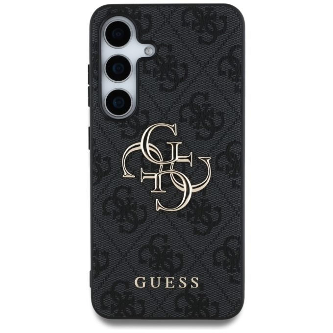 Samsung S25 black Big 4G Logo Classic GUESS nugarėlė
