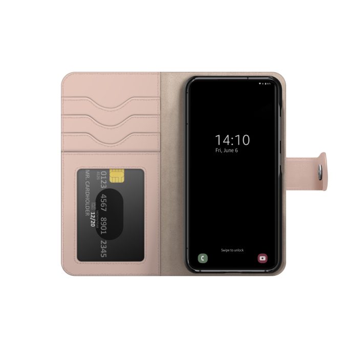Samsung S25 iDeal Of Sweden dėklas Magnet Wallet+ Pink