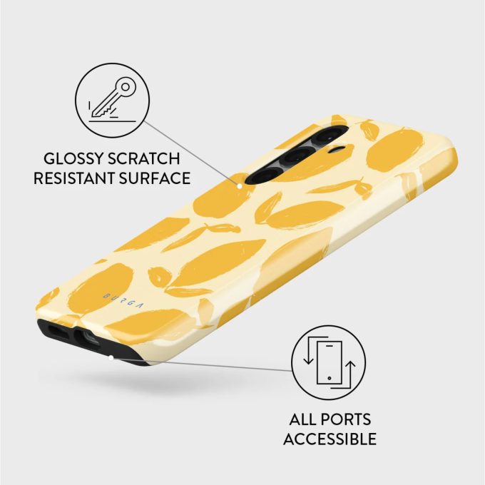 Samsung S25 Lemon Tart Tough BURGA nugarėlė