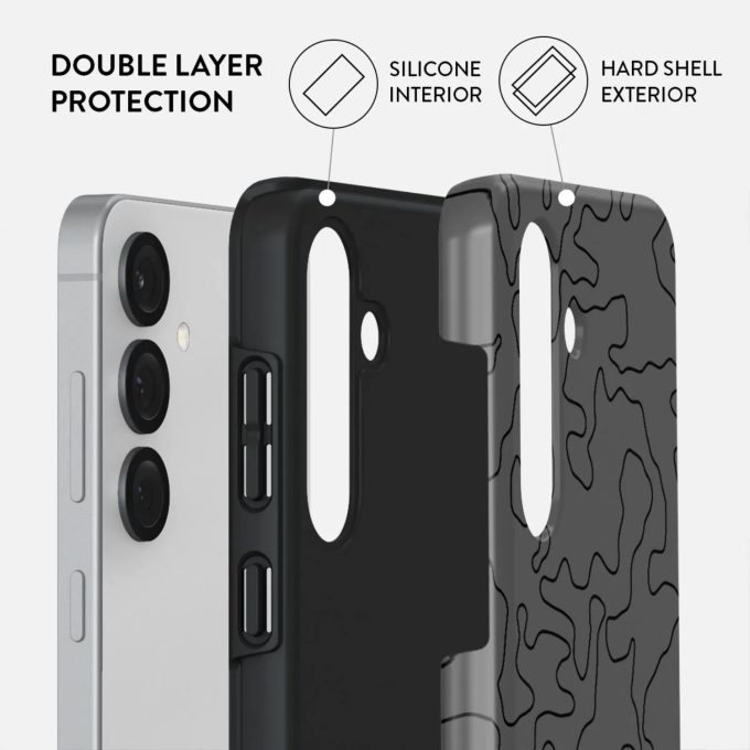 Samsung S25+ Black Rock Tough BURGA nugarėlė