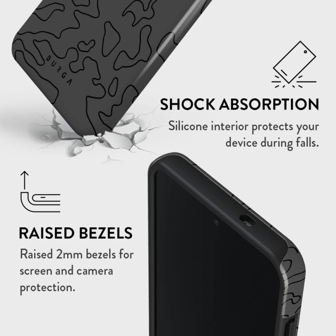 Samsung S25+ Black Rock Tough BURGA nugarėlė