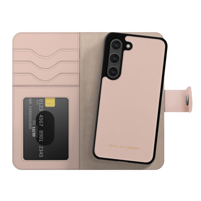 Samsung S25+ iDeal Of Sweden dėklas Magnet Wallet+ Pink