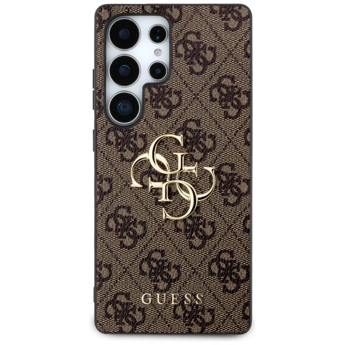 Samsung S25 ULTRA brown Big 4G Logo Classic GUESS nugarėlė