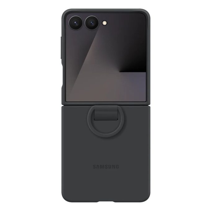 Samsung Z FLIP7 5G Black Original Silicone Ring nugarėlė EF-PF766TBE