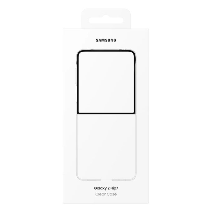 Samsung Z FLIP7 5G skaidri originali nugarėlė EF-AF766CTE