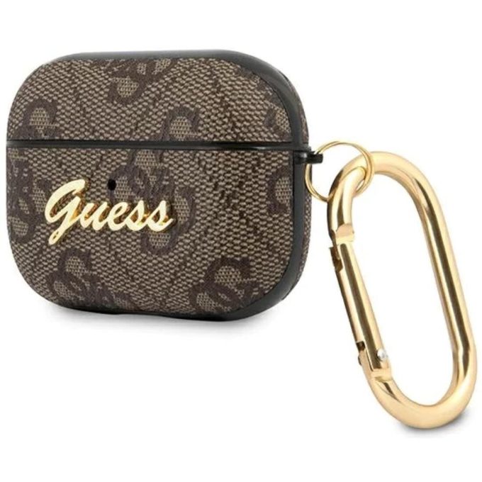 Silikoninis GUESS brown 4G Charm Collection Airpods Pro 2nd Gen dėklas