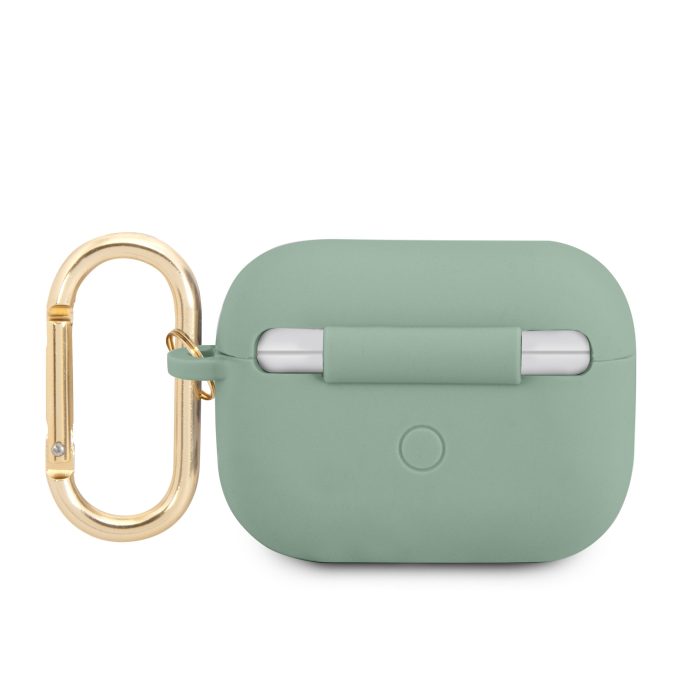 Silikoninis GUESS GUAPSLSMN žalias Airpods PRO dėklas