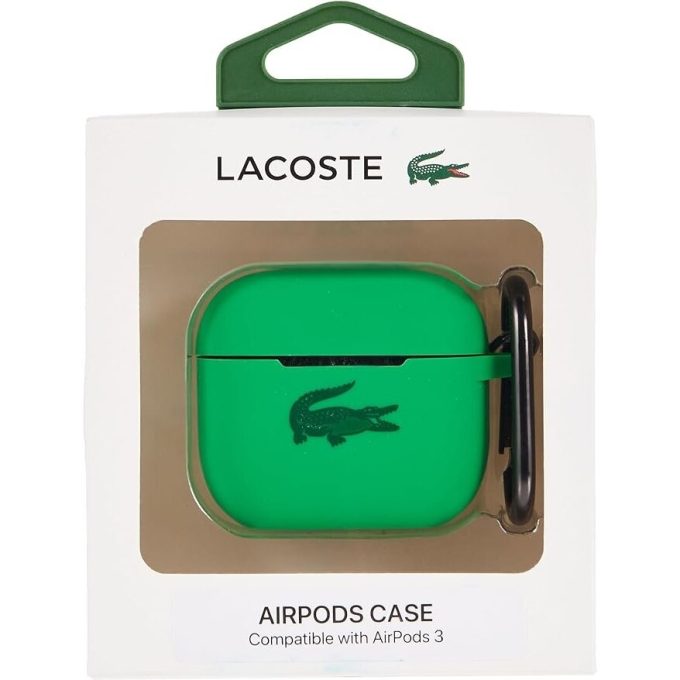 Silikoninis LACOSTE LCA3SN žalias AirPods 3 dėklas
