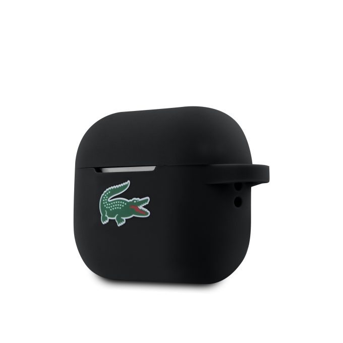 Silikoninis LACOSTE LCAP2SLOK juodas Airpods PRO 2 dėklas