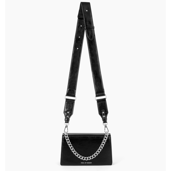 Small Lia Baguette iDeal Of Sweden Bag Glossy Black Silver