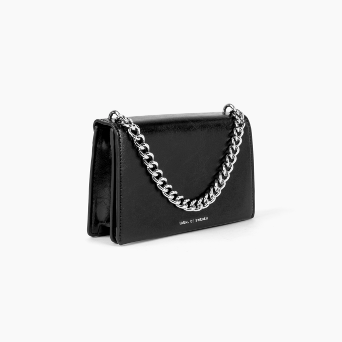 Small Lia Baguette iDeal Of Sweden Bag Glossy Black Silver