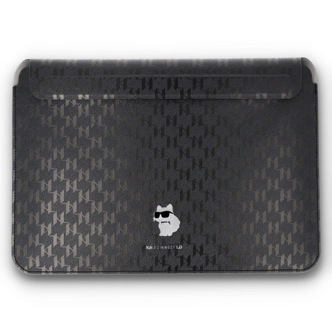 Universalus 14" black Saffiano Monogram KARL LAGERFELD dėklas