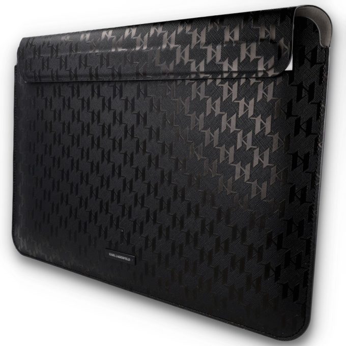 Universalus 14" black Saffiano Monogram KARL LAGERFELD dėklas