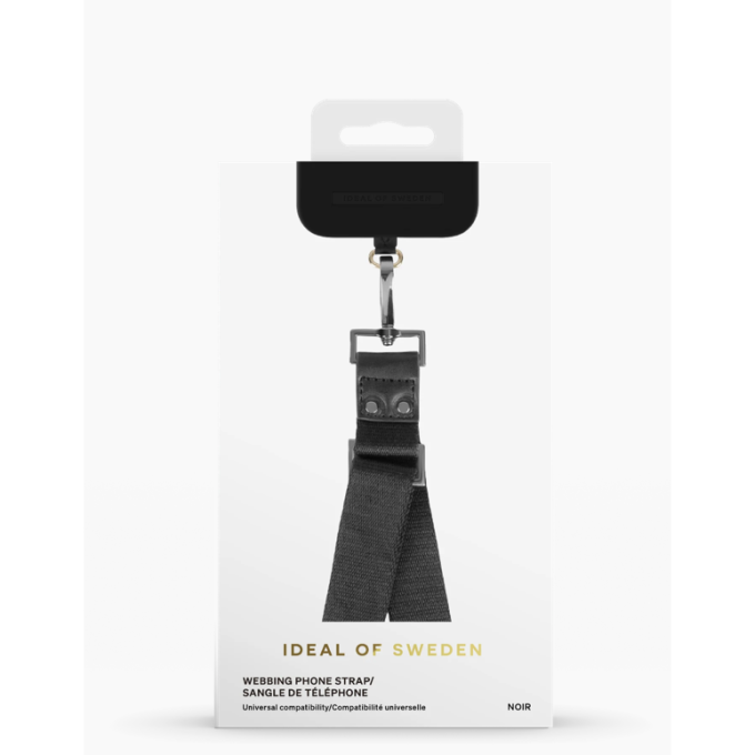 Webbing Phone Strap iDeal Of Sweden Noir