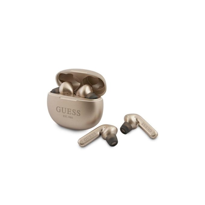 Bluetooth ausinės GUESS auksinės spalvos GUTWS1CGO