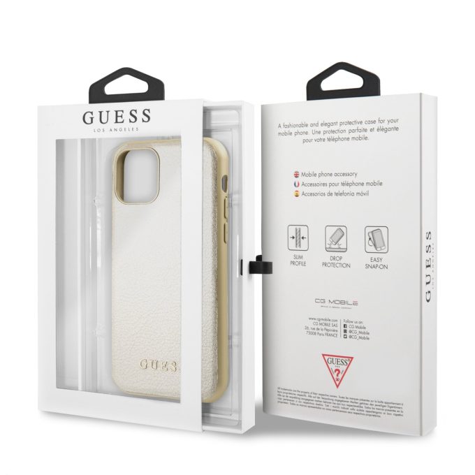 iPhone 11 aukso spalvos GUESS nugarėlė GUHCN61IGLGO