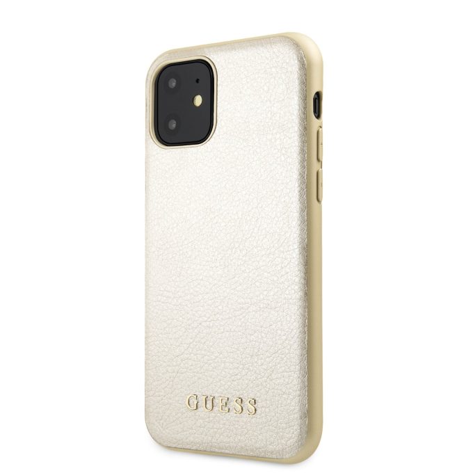 iPhone 11 aukso spalvos GUESS nugarėlė GUHCN61IGLGO